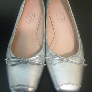Talbot Silver Ballet Flat.